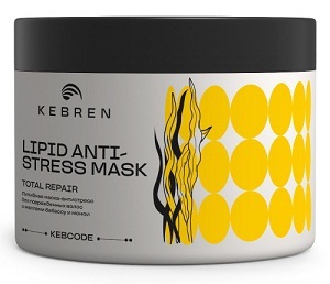 KEBREN KEBREN Липидная маска-антистресс для поврежденных волос с маслами бабассу и монои KEBCODE: TOTAL REPAIR