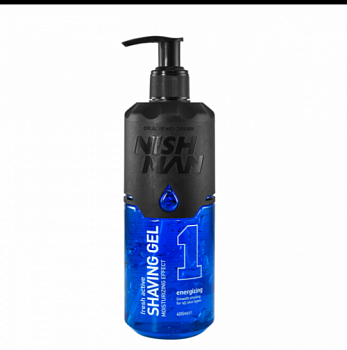 Гель для бритья Nishman shaving gel  голубой 400 мл