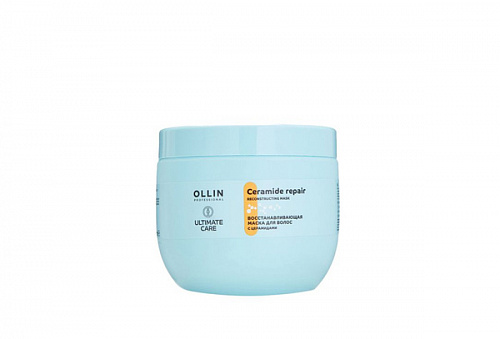 Восстанавливающая маска для волос с церамидами OLLIN PROFESSIONAL
