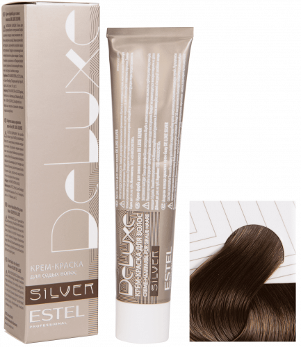 Крем-краска для седых волос Estel Deluxe 60 мл фиолетовый, шатен 4|6 шатен фиолетоый