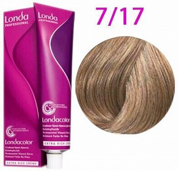Стойкая крем-краска для волос Londa Professional Londacolor 60 мл коричневый, пепельный 7/17 блонд пепельно-коричневый