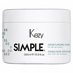 Увлажняющая маска Kezy Simple 500 мл для всех типов волос