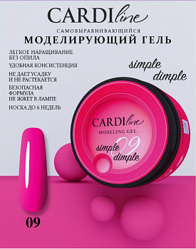 Моделирующий гель CARDILine MODELING GEL SIMPLE DIMPLE 09
