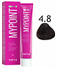 Перманентная крем-краска для волос Tefia MYPOINT 60 мл 4.8 брюнет коричневый