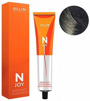 Перманентная крем-краска для волос OLLIN N-joy 100 мл фиолетовый, шатен 3/12 темный шатен пепельно-фиолетовый