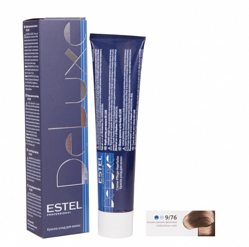 Краска-уход для волос Estel Deluxe 60 мл коричневый, блондин, фиолетовый 9|76 блондин коричнево-фиолетовый
