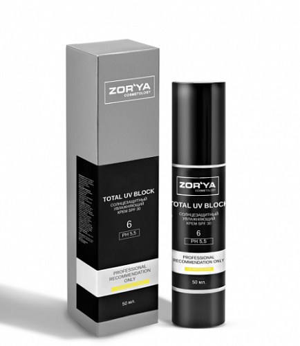 Солнцезащитный увлажняющий крем SPF 30 TOTAL UV BLOCK, 50мл