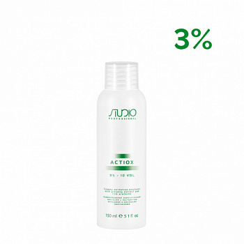 Кремообразная окислительная эмульсия с экстрактом женьшеня и рисовыми протеинами Kapous Studio 1000 мл 3%