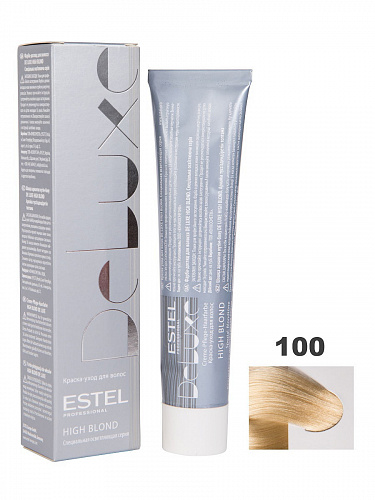 Краска-уход для волос HIGH BLOND Estel Deluxe 60 мл блондин 100 натуральный блондин ультра
