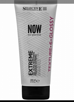 Очень сильный гель для укладки волос, 200 мл Selective Now Extreme Gel Ultra Resistente