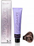Перманентная крем-краска для волос OLLIN PERFORMANCE 60 мл коричневый, шатен 5/7 светлый шатен коричневый