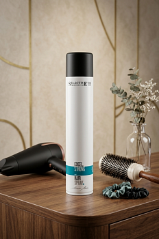 Лак для волос сильной фиксации профессиональный Excel Strong hair spray ARTISTIC FLAIR 500 мл Selective Professional.