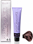 Перманентная крем-краска для волос OLLIN PERFORMANCE 60 мл махагон, шатен 4/5 шатен махагоновый