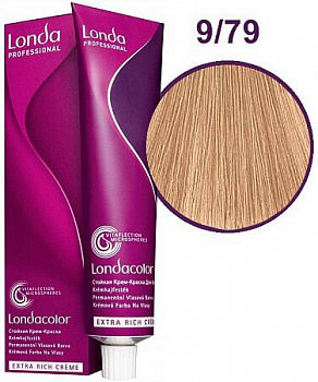 Стойкая крем-краска для волос Londacolor Professional 60 мл 9/79 очень светлый блонд коричневый сандрэ