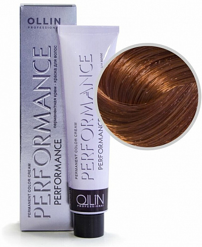 Перманентная крем-краска для волос OLLIN PERFORMANCE 60 мл медный, золотистый, русый 7/34 русый золотисто-медный