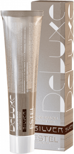Крем-краска для седых волос Estel DELUXE SILVER 60 мл красный, фиолетовый, шатен 4|56 шатен красно-фиолетовый