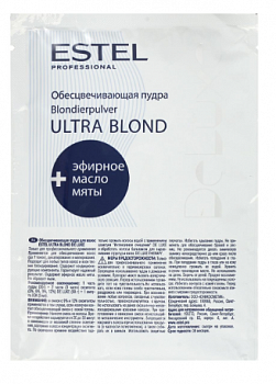 Пудра обесцвечивающая для волос Ultra Blond+ эфирное масло Estel Deluxe 30 г