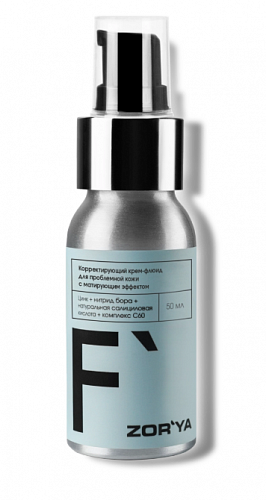 Корректирующий крем-флюид для проблемной кожи с матирующим эффектом, 50 мл