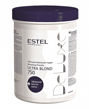 Пудра обесцвечивающая для волос Ultra Blond+ эфирное масло Estel Deluxe 750 мл