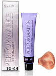 Перманентная крем-краска для волос OLLIN PERFORMANCE 60 мл блондин, медный, золотистый 10/43 светлый блондин медно-золотистый
