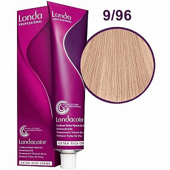 Стойкая крем-краска для волос Londacolor Professional 60 мл 9/96 очень светлый блонд сандрэ фиолетовый