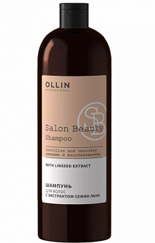 Шампунь с экстрактом семян льна OLLIN Salon Beauty 1000 мл для всех типов волос