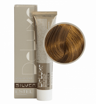 Крем-краска для седых волос Estel DELUXE SILVER 60 мл коричневый, русый 8|7 светло-русый коричневый