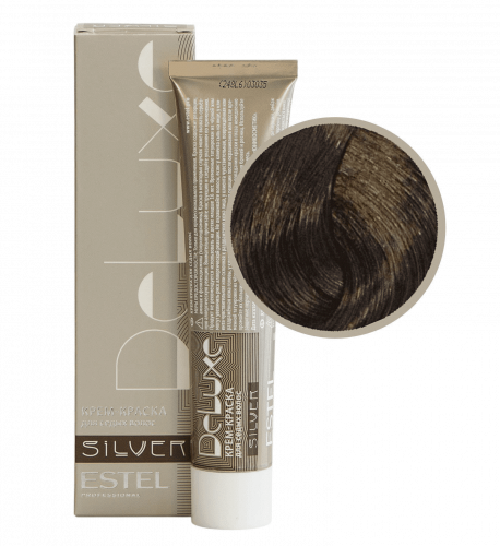 Крем-краска для седых волос Estel DELUXE SILVER 60 мл русый 6|0 темно-русый