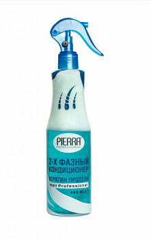 Кондиционер 2х-фазный для волос кератин- протеин Keratin Protein Conditioner PIEERA 400мл