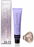 Крем-краска для волос OLLIN "Performance" тон № 10/72 светлый блондин коричнево-фиолетовый 60 мл OLLIN PERFORMANCE 60 мл коричневый, блондин, фиолетовый 10/72 светлый блондин коричнево-фиолетовый