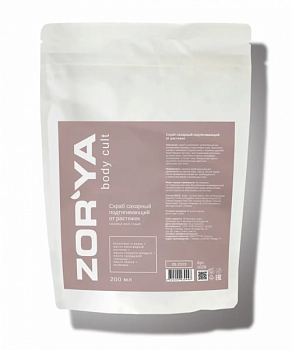 Скраб сахарный подтягивающий от растяжек coconut and cream ZOR`YA body cult 200 мл