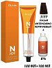 Перманентная крем-краска для волос OLLIN N-joy 100 мл 7/77 русый интенсивно-коричневый