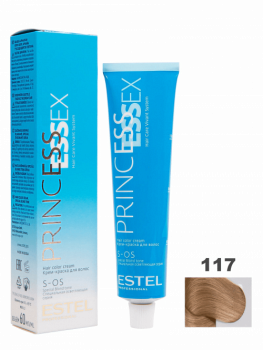 Крем-краска для волос S-OS Estel ESSEX PRINCESS 60 мл 117 суперблонд пепельно-коричневый