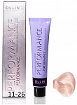 Перманентная крем-краска для волос OLLIN PERFORMANCE 60 мл блондин, розовый 11/26 специальный блондин розовый