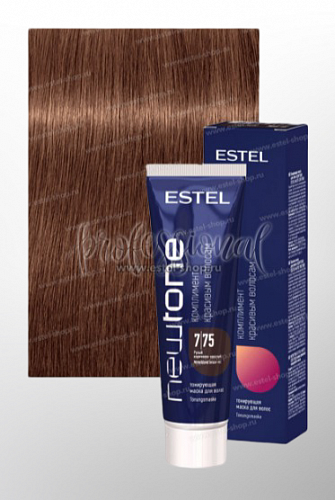 Estel NewTone 7/75 Русый коричнево-красный Тонирующая маска для волос 60 мл.