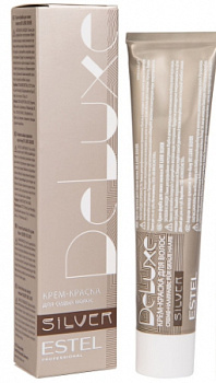 Крем- краска для седых волос 10/7 DELUXE SILVER, 60 мл Estel DELUXE SILVER 60 мл коричневый, блондин 10|7 светлый блондин коричневый