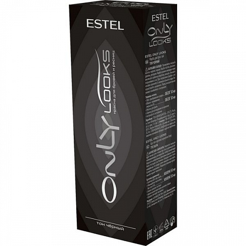 Краска для бровей и ресниц Estel ONLY Looks 50+30 черный