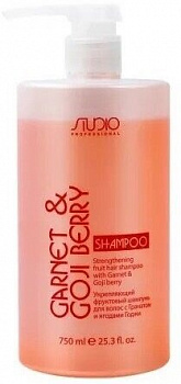 Укрепляющий шампунь Garnet & Gogi Berry Kapous Studio 750 мл для всех типов волос