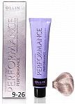 Перманентная крем-краска для волос OLLIN PERFORMANCE 60 мл блондин 9/26 блондин розовый