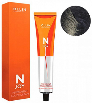 Перманентная крем-краска для волос OLLIN N-joy 100 мл фиолетовый, шатен 3/12 темный шатен пепельно-фиолетовый