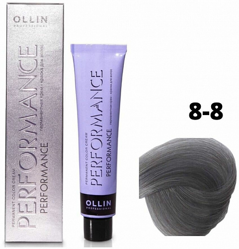 Перманентная крем-краска для волос OLLIN PERFORMANCE 60 мл русый 8/8 светло-русый жемчужный