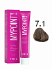 Перманентная крем-краска для волос Tefia MYPOINT 60 мл 7.1 блондин пепельный