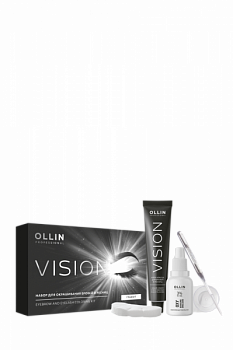 Набор для окрашивания бровей и ресниц OLLIN VISION 20+20 мл графит