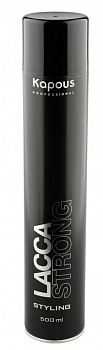Лак для волос Lacca Strong Kapous 500 мл сильная фиксация
