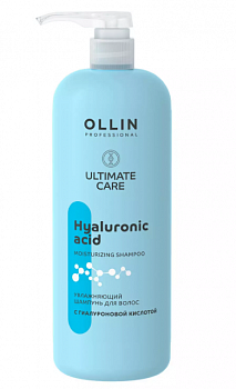 Увлажняющий шампунь для волос с гиалуроновой кислотой OLLIN PROFESSIONAL