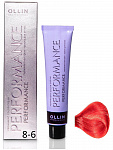 Перманентная крем-краска для волос OLLIN PERFORMANCE 60 мл красный, русый 8/6 светло-русый красный
