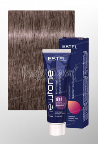 Estel NewTone 8/61 Светлый русый фиолетово-пепельный Тонирующая маска для волос 60 мл.