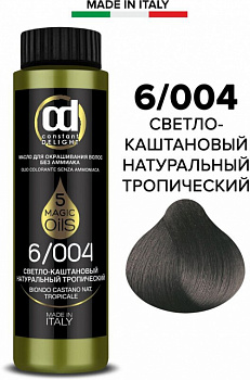 Масло для окрашивания волос без аммиака Constant DELIGHT MAGIC 5 OILS 50 мл коричневый, каштановый 6/004 светло-каштановый натуральный тропический