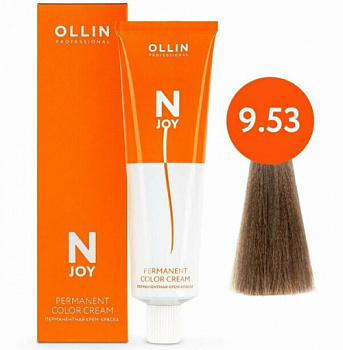 Перманентная крем-краска для волос OLLIN N-joy 100 мл блондин, махагон, золотистый 9/53 блондин махагоново-золотистый