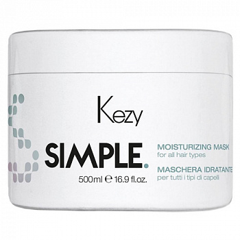 Увлажняющая маска Kezy Simple 500 мл для всех типов волос